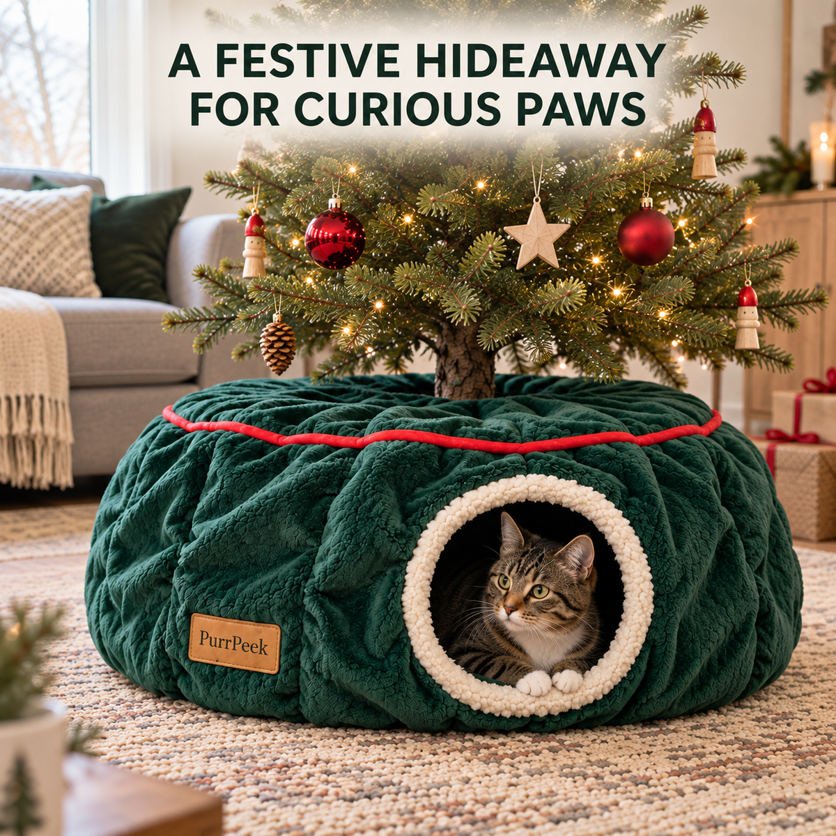 PurrPeek Christmas CozyLoop™