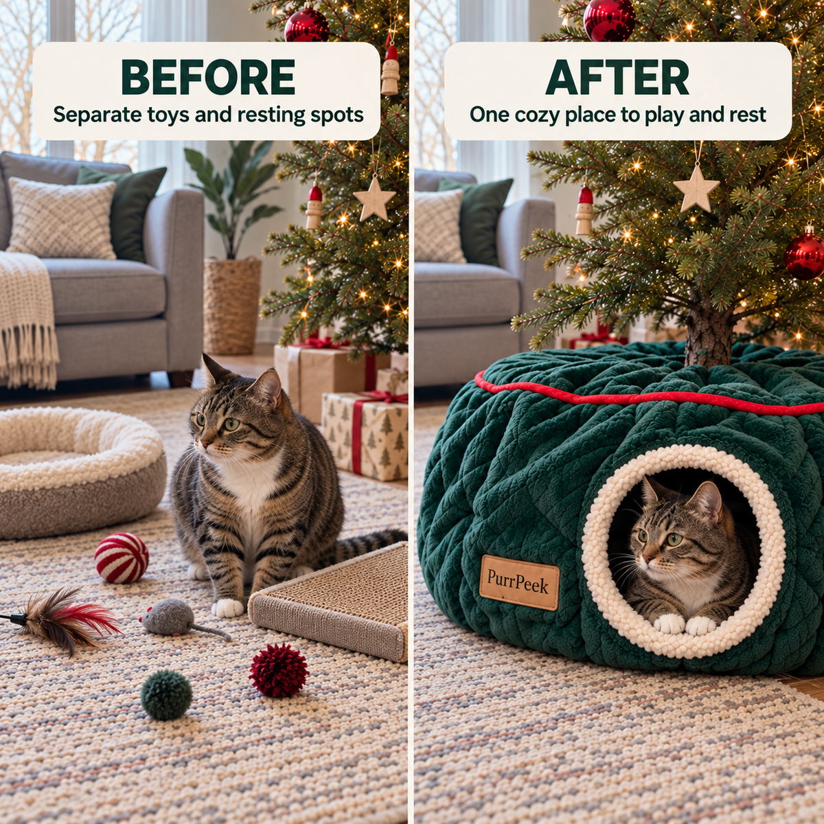PurrPeek Christmas CozyLoop™