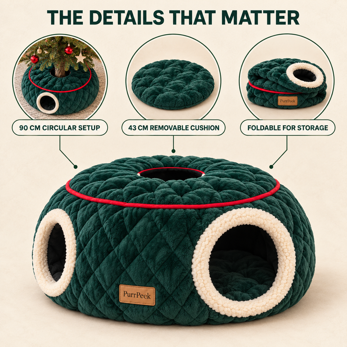 PurrPeek Christmas CozyLoop™
