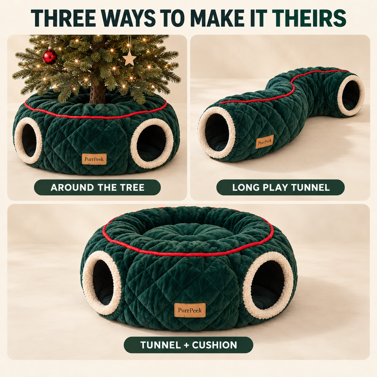 PurrPeek Christmas CozyLoop™